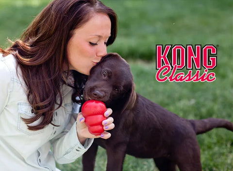 Classic Natural Puppy Teething Rubber KONG Chew Toy