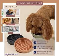 Small Anti-Choking Silicone Slow Feeding Food Plate