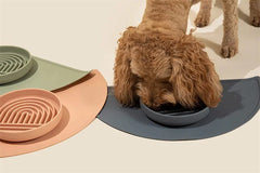 Small Anti-Choking Silicone Slow Feeding Food Plate