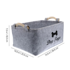 Dog Toy Storage Organizer Basket Bin