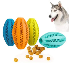 Super Tough Natural Rubber Dog Snack Ball