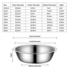 Large Capacity Stainless Steel Drinking & Feeding Bowl