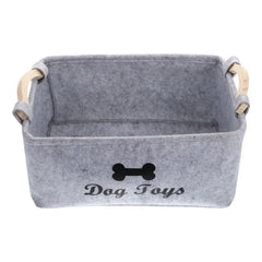 Dog Toy Storage Organizer Basket Bin