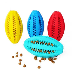 Super Tough Natural Rubber Dog Snack Ball