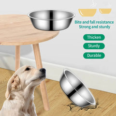 Large Capacity Stainless Steel Drinking & Feeding Bowl