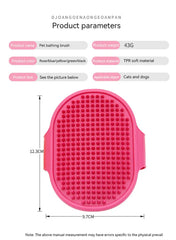 Soft Silicone Dog Massage Comb Hair Remover