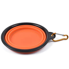 Dog Silicone Travel Collapsible Watering & Feeding Bowl