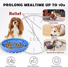 Small Anti-Choking Silicone Slow Feeding Food Plate