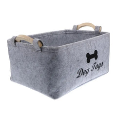 Dog Toy Storage Organizer Basket Bin