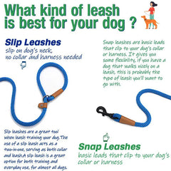 Heavy Duty Adjustable Braided Training Slip Lead