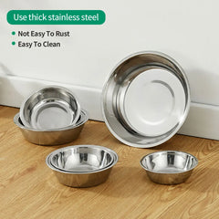 Large Capacity Stainless Steel Drinking & Feeding Bowl