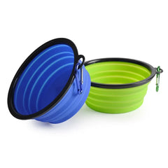 Dog Silicone Travel Collapsible Watering & Feeding Bowl