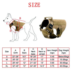 K9 Tactical Military Dog Training Vest