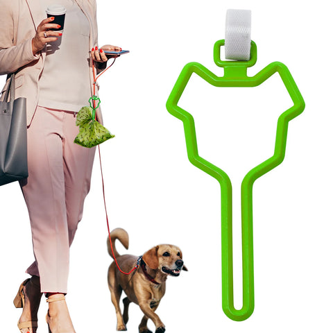 Hands-free Dog Poop Bag Clip Traction Rope