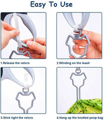 Hands-free Dog Poop Bag Clip Traction Rope