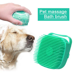 Soft Silicone Dog Shampoo Grooming Brush